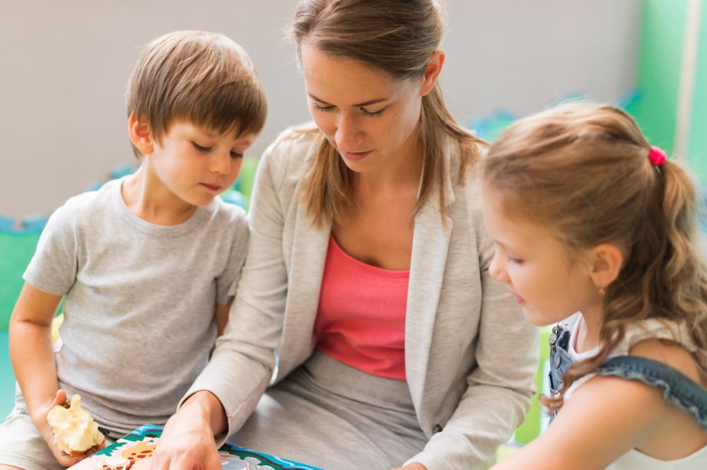 Engaging Learning Session With Children